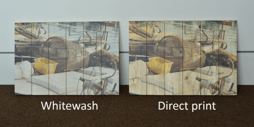 Whitewash vs direct print