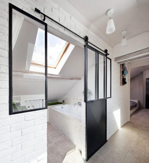 Hedendaags Badkamer met schuin dak: 8 voorbeelden ter inspiratie | Ik woon fijn AU-95