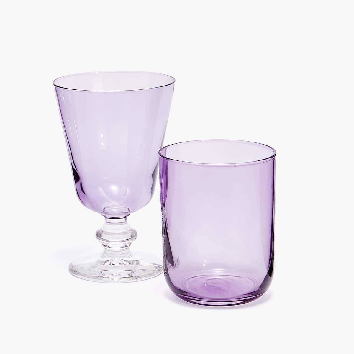 paars drinkglas