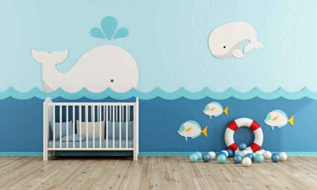 Cute in de babykamer: een thema met strand