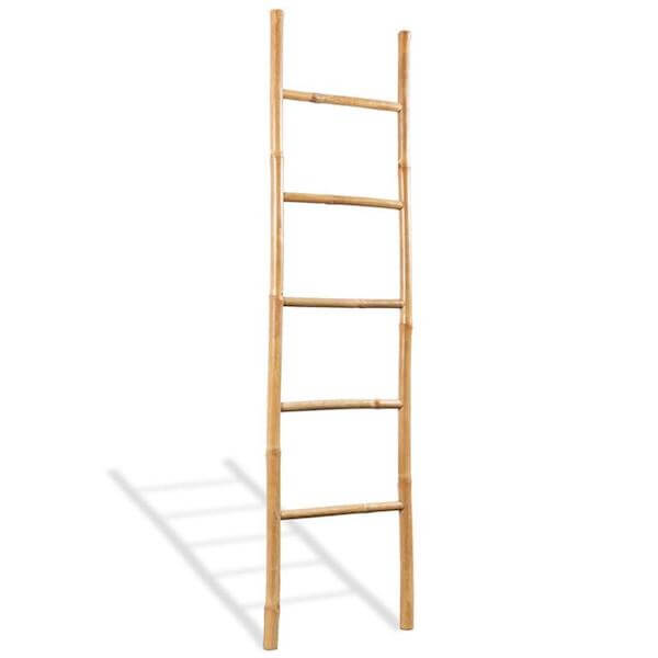 Bamboe ladder voor in huis
