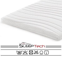 6. SleepTech Topdekmatras topper traagschuim-Nasa-Visco 120x200 7 CM